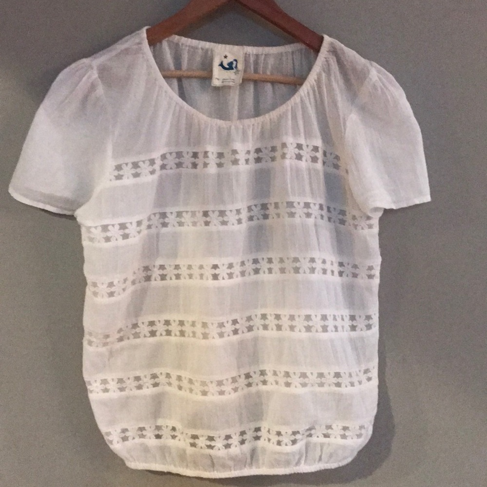 Anthropologie cotton top size medium